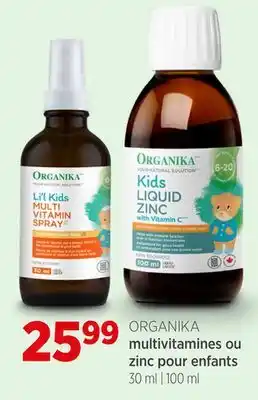 Avril Multivitamines ou zinc pour enfants offer