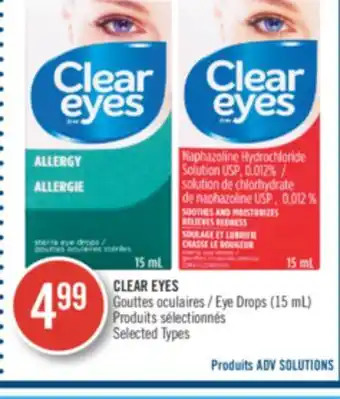 Pharmaprix CLEAR EYES Eye Drops offer