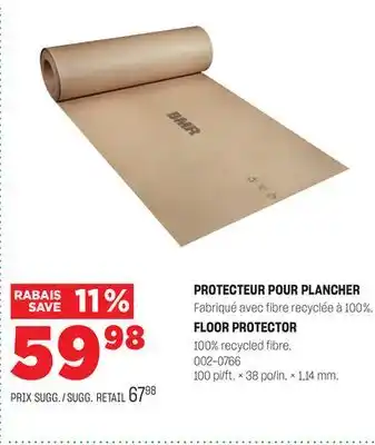 BMR PROTECTEUR POUR PLANCHER offer