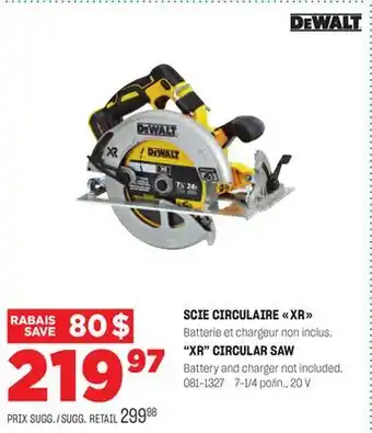 BMR SCIE CIRCULAIRE XR offer