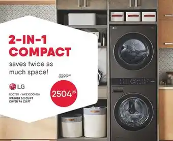 Meubles RD WASHER 5.2 CU FT, DRYER 7.4 CU FT offer