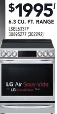 Réno Dépôt LG 6.3 CU. FT. RANGE offer