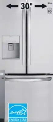 Réno Dépôt LG 22 CU. FT. REFRIGERATOR offer