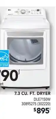 Réno Dépôt LG 7.3 CU. FT. DRYER offer