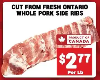 WHOLE PORK SIDE RIBS