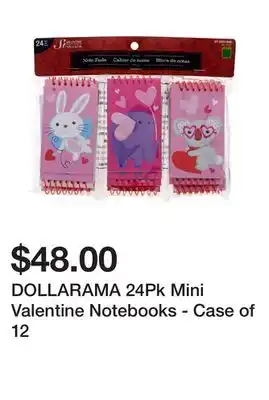 Dollarama DOLLARAMA 24Pk Mini Valentine Notebooks - Case of 12 offer