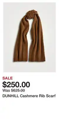 Holt Renfrew DUNHILL Cashmere Rib Scarf offer