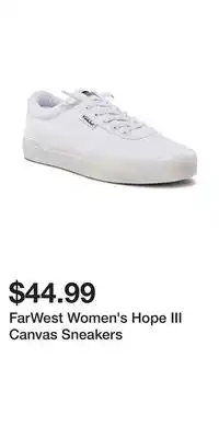 Mark's FarWest Women's Hope III Canvas Sneakers offer