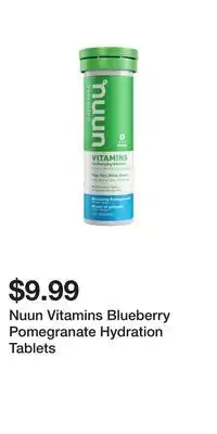 Sport Chek Nuun Vitamins Blueberry Pomegranate Hydration Tablets offer
