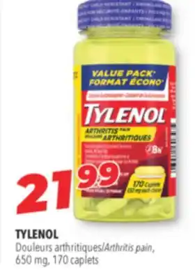 Familiprix TYLENOL Arthritis pain, 650 mg offer