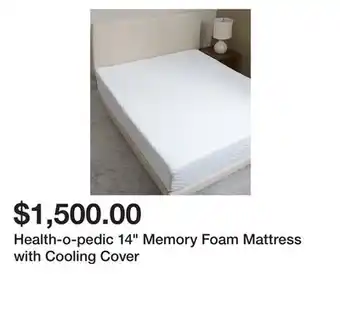 TSC Stores Health-o-pedic 14 Memory Foam Mattress with Cooling Cover offer