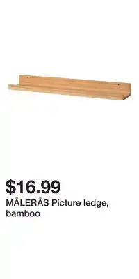 IKEA MÅLERÅS Picture ledge, bamboo offer
