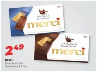 Familiprix MERCI Chocolate bars offer