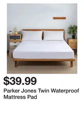TSC Stores Parker Jones Twin Waterproof Mattress Pad offer