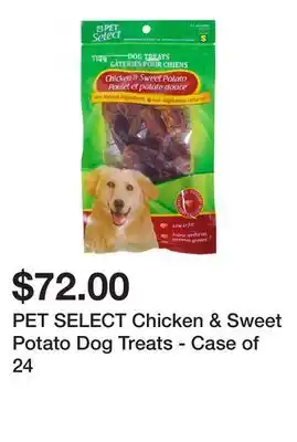 Dollarama PET SELECT Chicken & Sweet Potato Dog Treats - Case of 24 offer