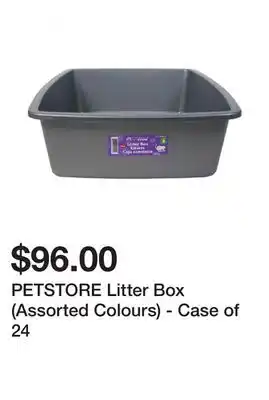 Dollarama PETSTORE Litter Box (Assorted Colours) - Case of 24 offer