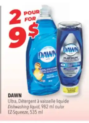 Familiprix DAWN Ultra, Dishwashing liquid, 982 ml or EZ-Squeeze, 535 ml offer