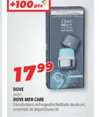 Familiprix DOVE or DOVE MEN CARE Refillable deodorant starter kit offer