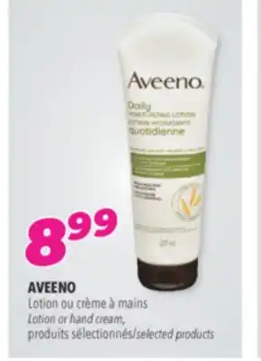Familiprix AVEENO Lotion or hand cream selected products offer