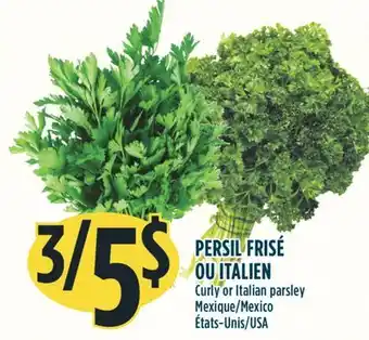 Marché Adonis PERSIL FRISÉ OU ITALIEN offer