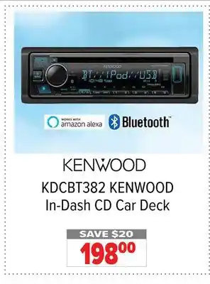 2001 Audio Video KENWOOD In-Dash CD Car Deck offer