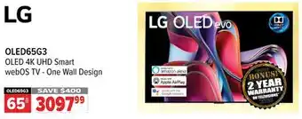 2001 Audio Video LG 65 OLED 4K UHD Smart webOS TV - One Wall Design offer