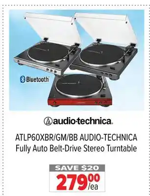 2001 Audio Video AUDIO-TECHNICA Fully Auto Belt-Drive Stereo Turntable offer