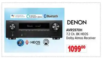2001 Audio Video DENON 7.2 Ch. 8K HEOS Dolby Atmos Receiver offer