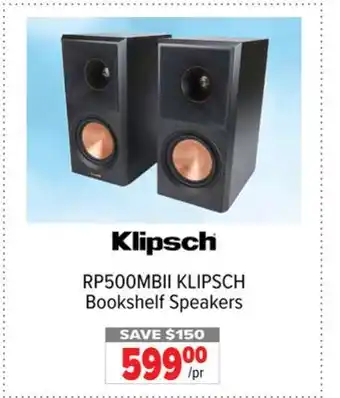 2001 Audio Video KLIPSCH Bookshelf Speakers offer