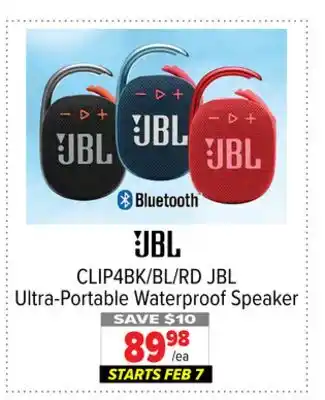2001 Audio Video JBL Ultra-Portable Waterproof Speaker offer