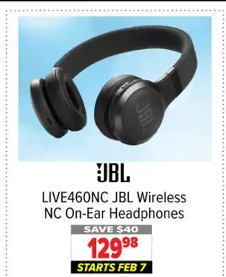 2001 Audio Video JBL Wireless NC On-Ear Headphones offer