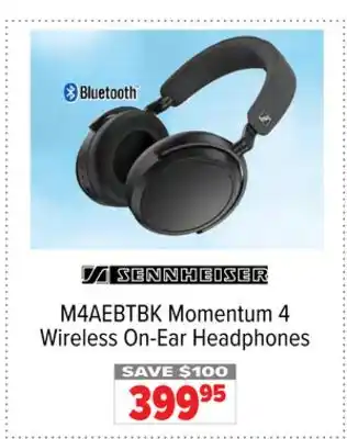 2001 Audio Video Sennheiser Momentum 4 Wireless On-Ear Headphones offer