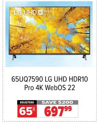 2001 Audio Video LG 65 UHD HDR10 Pro 4K WebOS 22 offer