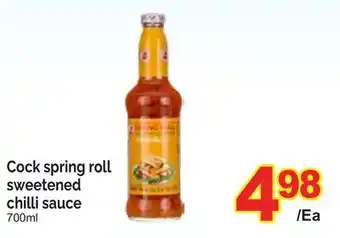 T&T Supermarket COCK SPRING ROLL SWEETENED CHILLI SAUCE, 700ml offer
