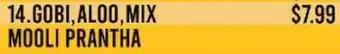 Food World Supermarket Gobi, Aloo, Mix Mooli Prantha offer