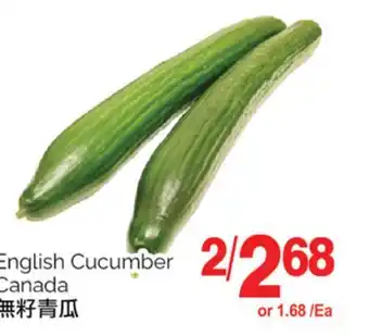 T&T Supermarket ENGLISH CUCUMBER offer