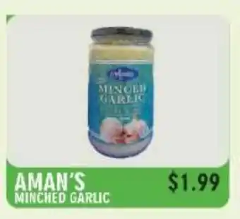 Food World Supermarket Aman's Minched Garlic offer