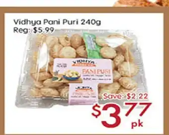 Sunny Food Mart Vidhya Pani Puri offer