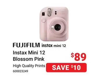 Visions Electronics FUJIFILM Instax Mini 12 Blossom Pink offer