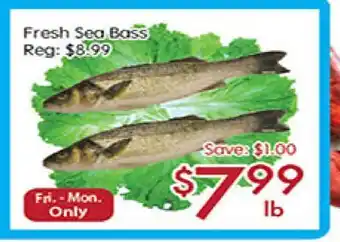 Sunny Food Mart Fresh Sea Bass offer