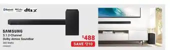 Visions Electronics SAMSUNG 3.1. 2-Channel Dolby Atmos Soundbar offer