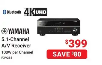 Visions Electronics YAMAHA 5.1-Channel A/V Receiver offer