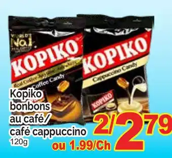 T&T Supermarket KOPIKO BONBONS AU CAFÉ/CAFÉ CAPPUCCINO, 120g offer