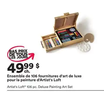 Michaels Ensemble de 106 fournitures d'art de luxe pour la peinture d'Artist's Loft offer