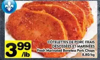 Supermarché PA Fresh Marinated Boneless Pork Chops offer