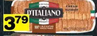 Supermarché PA D'ITALIANO Bread offer