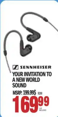 Centre Hi-Fi SENNHEISER YOUR INVITATION TO A NEW WORLD SOUND offer