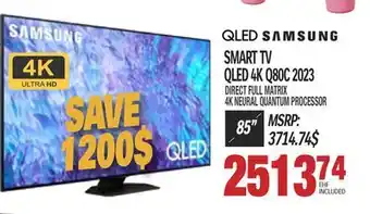 Centre Hi-Fi SAMSUNG SMART TV QLED 4K Q80C 2023 offer