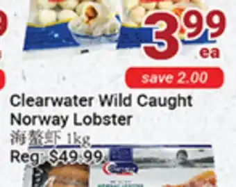 Oceans Fresh Food Market clearwater wild caught norway lobster offer