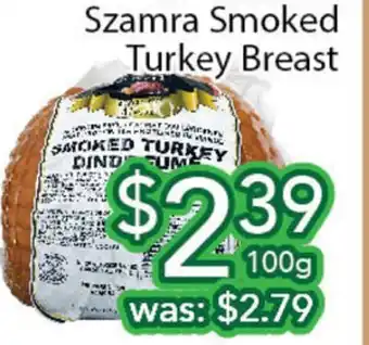 Ample Food Market Szamra Smoked Turkey Breast offer